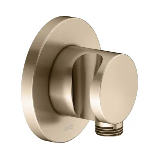 Keuco Schlauchanschluss IXMO 59592, mit Brausehalter, rund, Bronze gebürstet,59592030001 59592030001