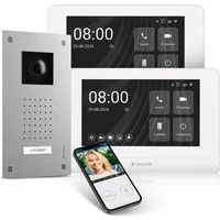 Balter Video-Türsprechanlage Entri Set L Video Türsprechanlage 2 Monitore (2-tlg., Smartphone App, 2 Monitore)