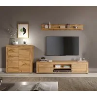 OTTO home Wohnwand AOSTA, Breite 255cm, 3-teilige Wohn-Kombination, (3-St., bestehend aus: Highboard, Lowboard, Wandboard), Wohnwand, Kombination, Anbauwand, Möbel Set, Schrankwand, Möbel Kombi
