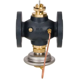 Danfoss Vol,-stromregl, mit Stellv, 003H6756 DN32, Kvs 12,5, PN25, GGG-40,3, Flansch