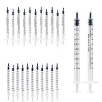 FELIXLEO Lernspielzeug 1ml Spritzen Kunststoff mit Kappe Dosierspritze (24-St)