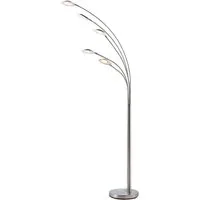 Lindby Stehlampe Anea, LED, Metall, Alu warmweiß IP20, 5 x 2,9 W LED, warmweiß
