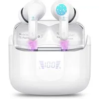 Forrlite In Ear Kopfhörer,Bluetooth Kopfhörer,2026 Kopfhörer Kabellos In-Ear-Kopfhörer (4 ENC Noise Cancelling Mics, IP-X7 Wasserdicht Headphones Sport, 3g USB-C in Ear Ohrhörer, Bluetooth 5.4,48 Std Hi-Fi Stereo Tiefer Bass Wireless Earbuds)