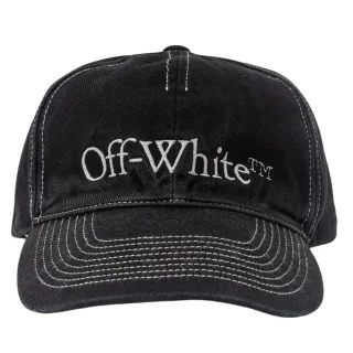 Off-White – Bookish OW – Schwarze Baseballkappe