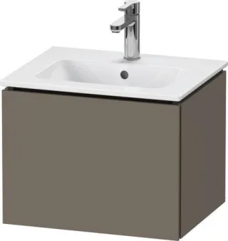 Duravit L-Cube Waschtischunterbau wandhängend Flanell Grau Seidenmatt 520x421x400 mm - LC611809090 LC611809090