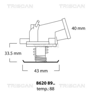 Triscan Thermostat Mercedes Ssangyong VW