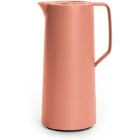 Emsa Isolierkanne Motiva in modernem Design, 100% auslaufsicher, Made in Germany, 1 l, (doppelwandiger Glasisolierkolben, bis zu 12h warm/24h kalt), Quick-Press-Deckel, Einhandbedienung, ergonomischer Schraubdeckel