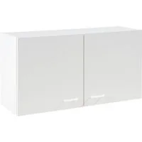 Hängeschrank TOP, B 100 cm weiß, Breite 100 cm, 2 Türen, mit 1 höhenverstellbarem Einlegeboden
