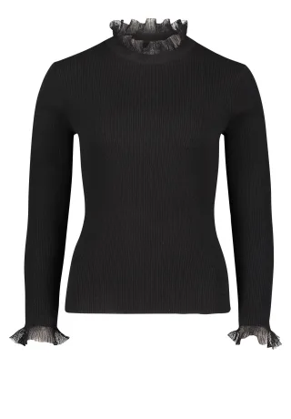 V by Vera Mont - Strick-Top Schwarz - Gr. - 40