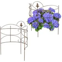 relaxdays Spalier 2-teiliger Staudenhalter Fleur-de-Lis, 2 St.