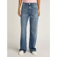 Tommy Jeans Straight-Jeans Mia Mid Rise Relaxed Straight mit Strass-Steinen