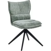Duhome Esszimmerstuhl (8657A3), 360° Drehbar, Automatischer Rückstellfunktion, Chenille