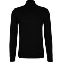 JOOP! Rollkragenpullover schwarz,Casual,Wolle,Unifarben,Stehkragen,Gerade