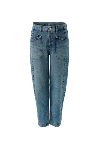 Oui - Jeans THE BARREL blue - Gr. - 38