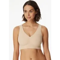 Schiesser Bustier Invisible Soft Microfaser, Lasercut-Abschlüsse, V-Ausschnitt