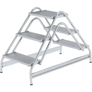 Munk Arbeitspodest beidseitig begehbar Aluminium geriffelt - 050060