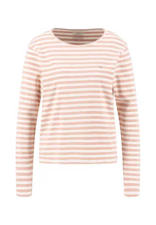 FYNCH-HATTON - LONGSLEEVE 1X1 RIB STRIPE silky rose - Gr. - M