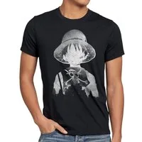 style3 T-Shirt Ruffy Silhouette one piece japan anime luffy manga monkey ruffy