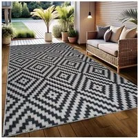 OTTO home Teppich Cordoba auch als Läufer erhältlich, rechteckig, Höhe: 3 mm, In- und Outdoor geeignet, Sisal-Optik, Wetterfest & UV-beständig, Boho