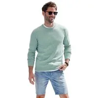 H.I.S Strickpullover Regular Fit, Langarm, Pullover aus Feinstrick, Baumwollmischung