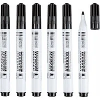 Crelando Permanentmarker Crelando Permanentmarker 6er Pack, (6er-Pack, 6-tlg., Mehrfachpackung), Wischfest, Wasserfest, schnelltrocknend