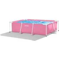 Intex Pool Pink Rectangular Frame Pool (220x150x60cm)
