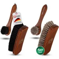 Langlauf Schuhbedarf Reinigungsbürsten-Set Premium Classic Bürsten Set mit Rosshaarbürsten, (4-tlg)