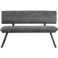 B&D home Essbank JUNA (1-St), gepolstert, stabiles Metallgestell, mit Rückenlehne, in 140 oder 160cm