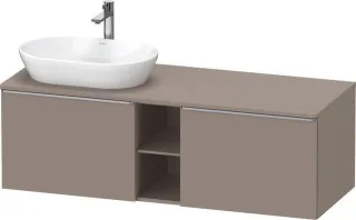 Duravit D-Neo Konsolenwaschtischunterbau wandhängend Basalt Matt 1400x550x459 mm - DE4950L70430000 DE4950L70430000