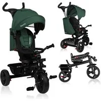 lionelo Dreirad-Kinderwagen HAARI, Elternlenkung, Zusammenklappbar, Tasche /von 18 Monaten bis 5 Jahren