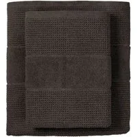 Schiesser Duschtücher Turin aus 100% Baumwolle in dezenter Reiskornoptik, Frottier (Set, 2-St), MADE IN GREEN by OEKO-TEX®