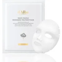 d'Alba Gesichtsmaske Tuchmaske d'Alba pflegende weiß Truffle Nourishing Treatment Mask, 5-tlg., Gesichtsmaske, Tuchmaske, Gesichtspflege, Anti-Aging
