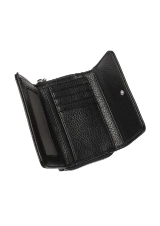 s.Oliver Red Label - Portemonnaie in Leder-Optik mit Reißverschluss schwarz - Gr. - ONE SIZE