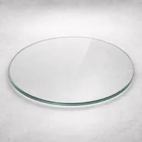 LebensWohnArt Tischplatte Glasplatte TERRY 60cm Rund 8mm Gehärtetes Glas