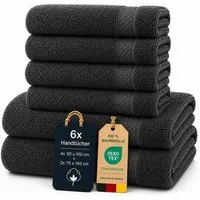 Komfortec Handtuch Set Premium 6er Handtuch & Badetuch Set - 4er 50x100 + 2er 70x140 cm, Frottee (6-St), Frottee (6-St), Badetücher 50x100 and 70x140 cm Set, Weich, Baumwolle