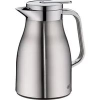 Alfi Isolierkanne SKYLINE, mit Hartglaseinsatz und ergonomischem Griff, 0,65 l, (1-St), 12h heiß & 24h kalt, Drehverschluss mit bequemem Druckknopf