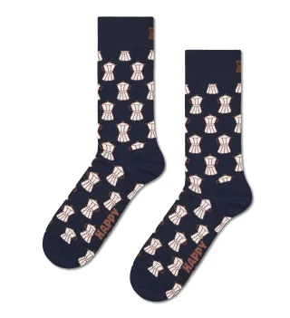 happy socks - Moka Maker Sock Blau - Gr. - 38