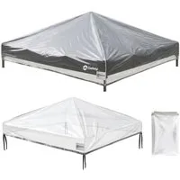 Sekey Pavillon-Schutzhülle Ersatzdach Pavillon 3 x 3 m Pavillondach Transparent Wasserfest, 270g/m², pavillon schutzhaube, Regenschutz Plane für Gartenzelt