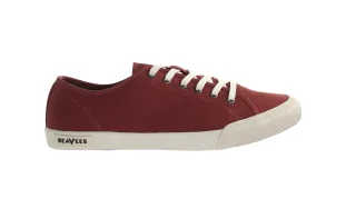 Seavees Monterey Sneaker Standard Red Ocker -Baumwoll -Leinwand Red Womens Trainer