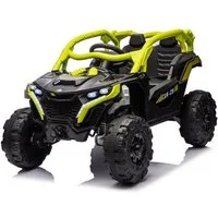 BoGi Elektro-Kinderauto Kinderfahrzeug 12V mit Schaukelfunktion, Musik & LED, Fahrspaß für Kinder mit Stil – Kinder-Buggy BJDL5188