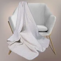 Plaid Kuscheldecke Kassandra 150x200, 58% Baumwolle, SEI Design, Plaid Kuscheldecke