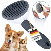 LINUMA Fellbürste Katzenbürste & Hundebürste Bürste für Katze & Hund Haustierhaare