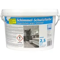 Wilckens Farben Feuchtraumfarbe Wilckens Anti Schimmelfarbe Feuchtraum Renovierfarbe weiß matt 2,5 L., Renovierung und für Neuanstriche von Innenwänden in Feuchträumen