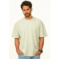 SOULSTAR T-Shirt im Oversize Fit - Herren Kurzarm Shirt mit Rundhals-Ausschnitt Basic Oberteil Crew-Neck kurzärmlig aus 100% Baumwolle für Männer