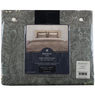 Hackett Bond Street Paisley Charcoal Doppelbettbezug