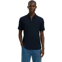 SELECTED HOMME Poloshirt SLMFAVE STRUCTURE SS POLO (1-tlg) aus Baumwollmix