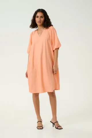 Kleid A-shape orange