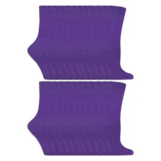 24 Paar Damen Einfach Baumwollreiche Kleid Socken
