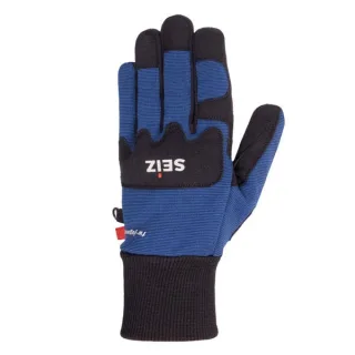Jugendfeuerwehrhandschuh | SEIZ | FW-JUGEND | EN 388:2016 | blau | Knöchelschutz | Acryl-Futter | Strickstulpe 10 (XL)