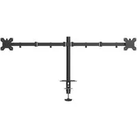 LMG Germany Monitor-Halterung Monitorhalterung für 2 Monitore bis 32 Zoll, 10 kg, 2 Arme, flexibel, (bis 32 Zoll, 2 Monitore, neigbar, höhenverstellbar, stabil, Kabelmanagement)